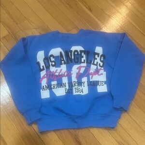 Girls Do Too Blue Kids Los Angeles Crewneck Size Small